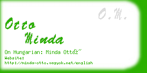 otto minda business card